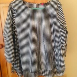 Black and White Gingham top - Vince Camuto , XL